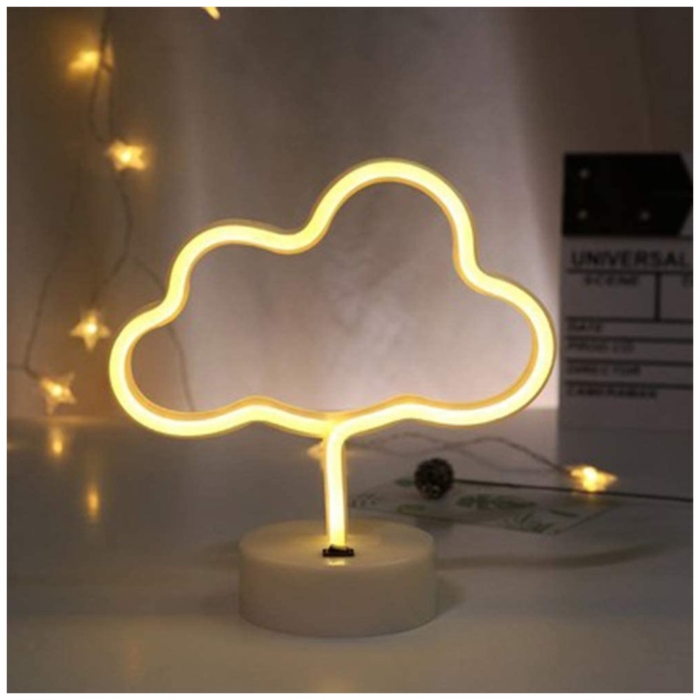 Neon white cloud light